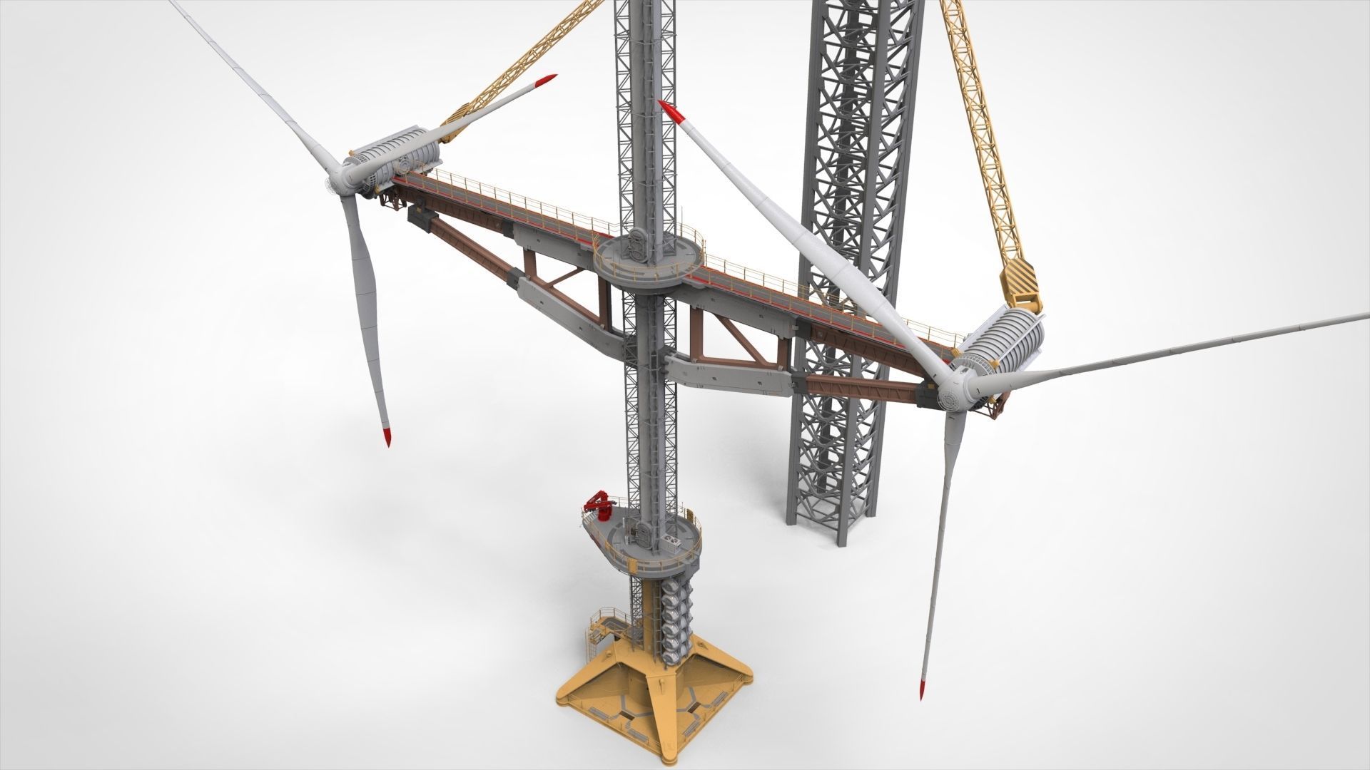 Sci-Fi Wind turbine 1 3D model_7