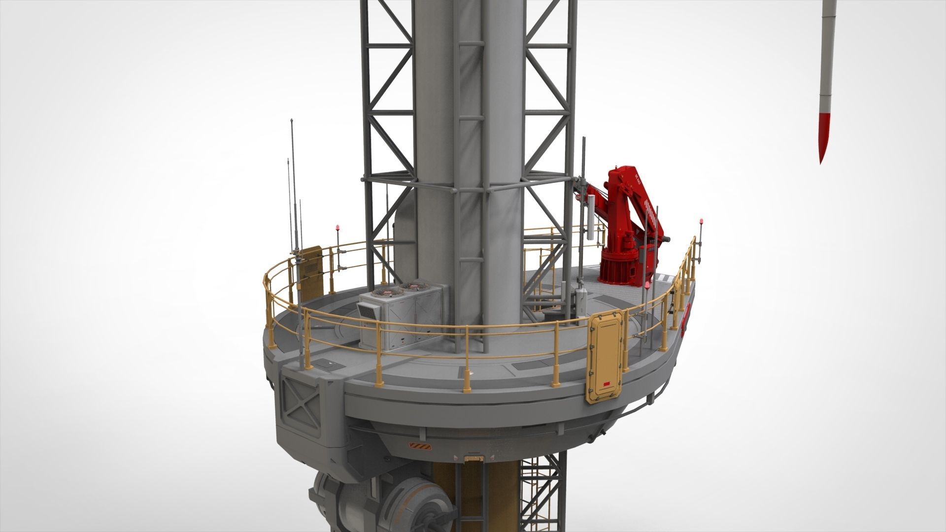 Sci-Fi Wind turbine 1 3D model_15