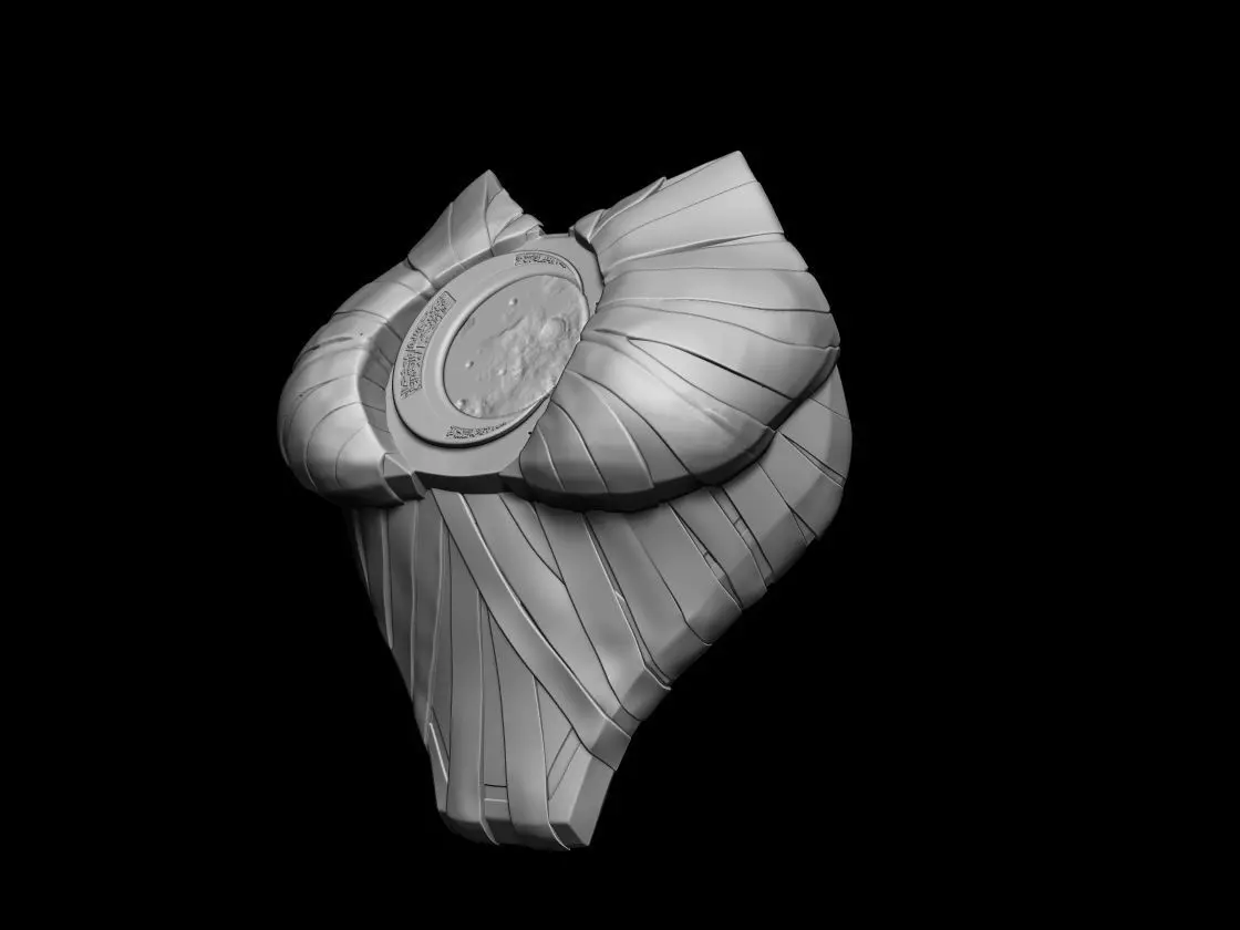 Moon Knight Chest Armor with removable Crescent Dart 3d digital 3D print model