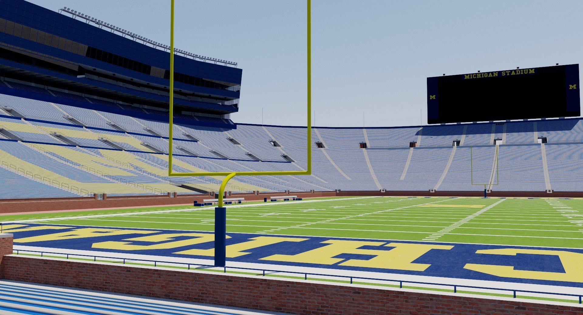 Michigan Stadium - USA 3D model_8