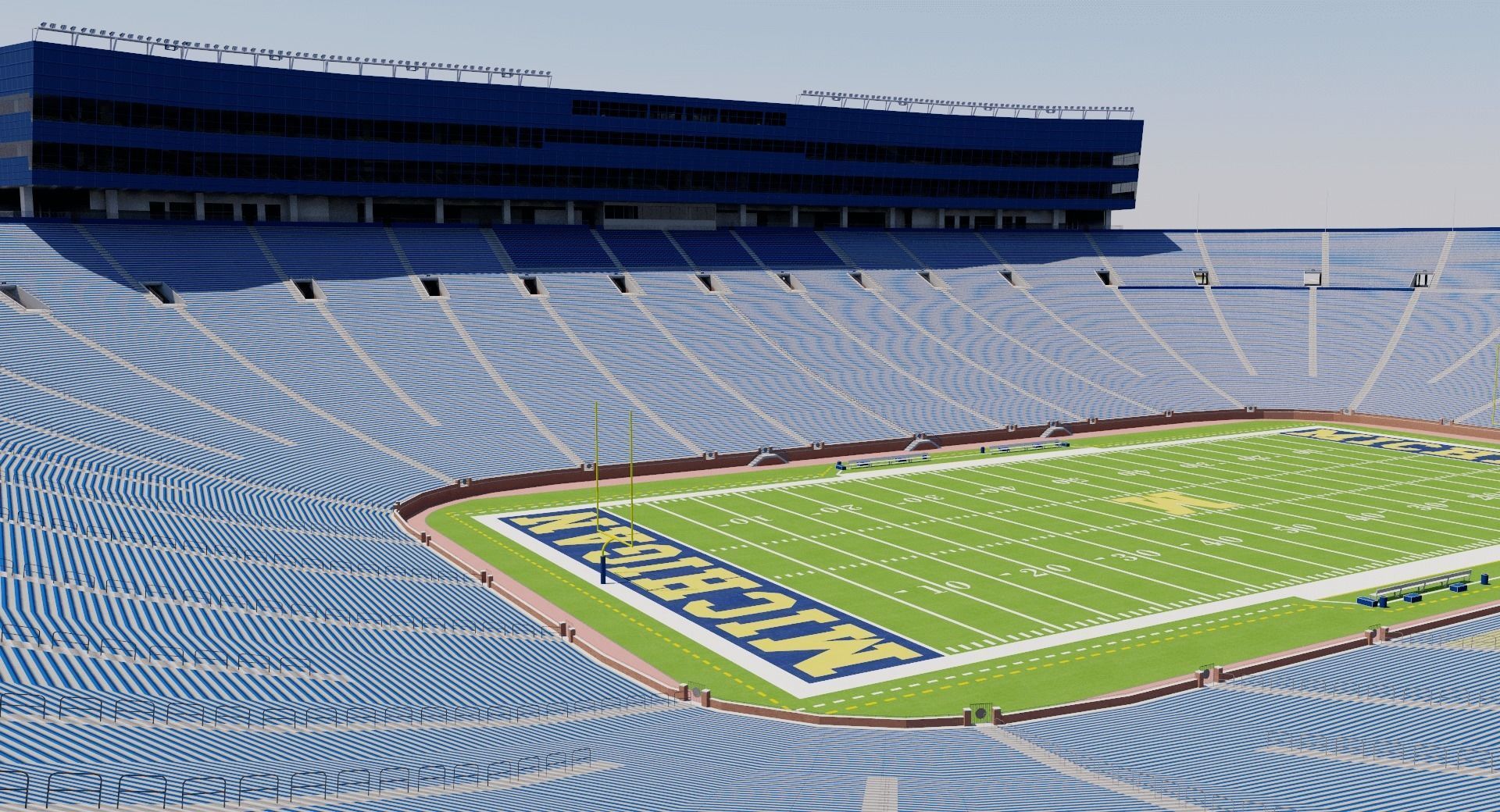 Michigan Stadium - USA 3D model_6