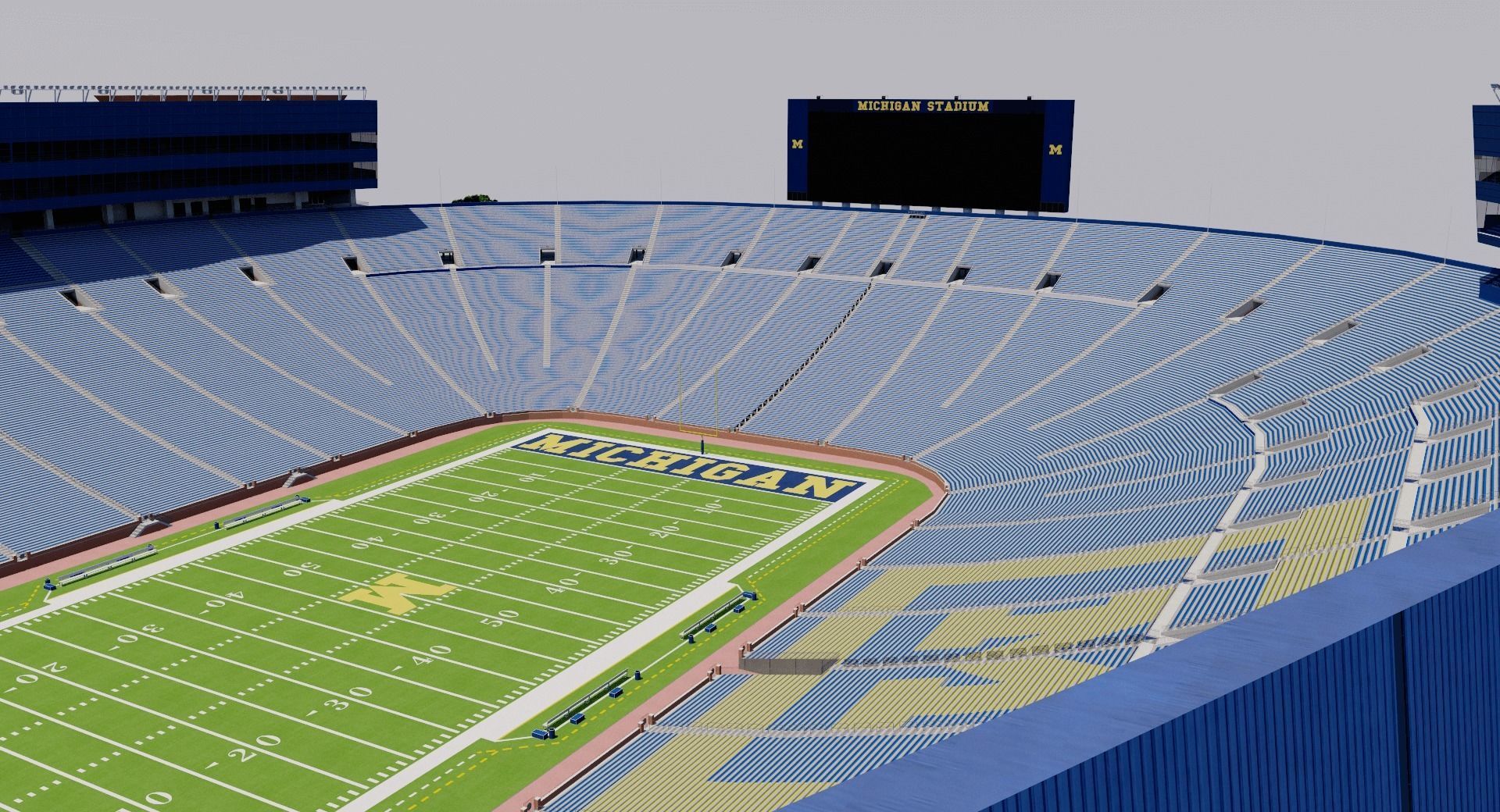 Michigan Stadium - USA 3D model_7