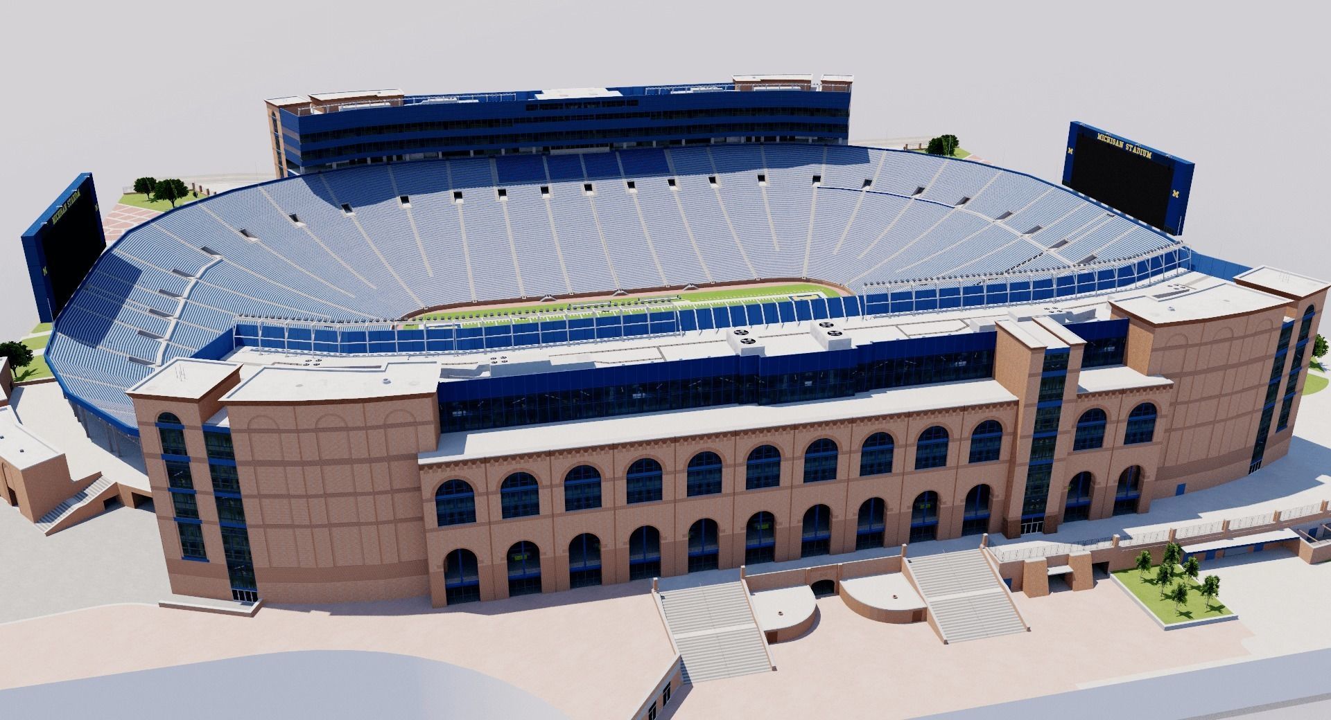 Michigan Stadium - USA 3D model_3