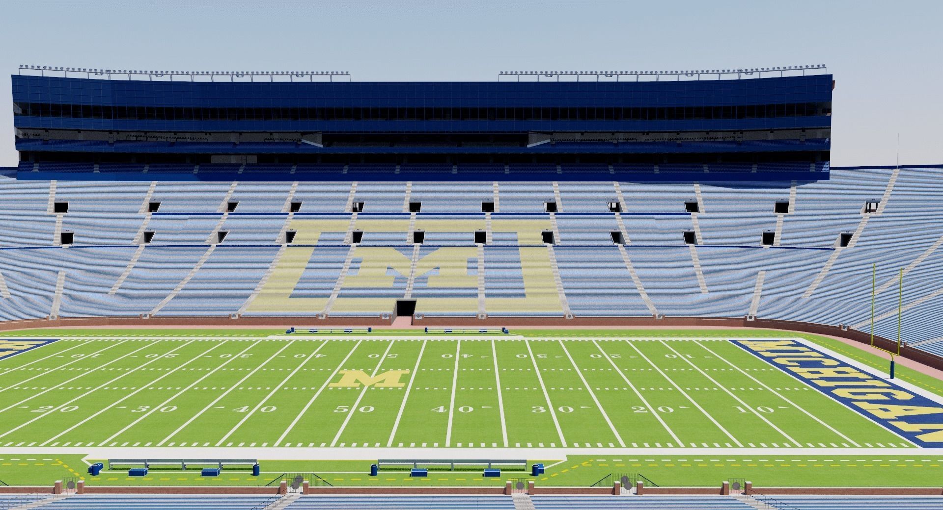 Michigan Stadium - USA 3D model_5