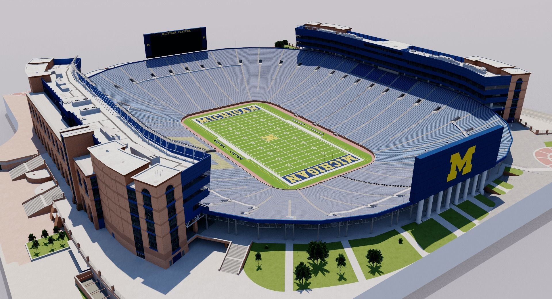Michigan Stadium - USA 3D model_1