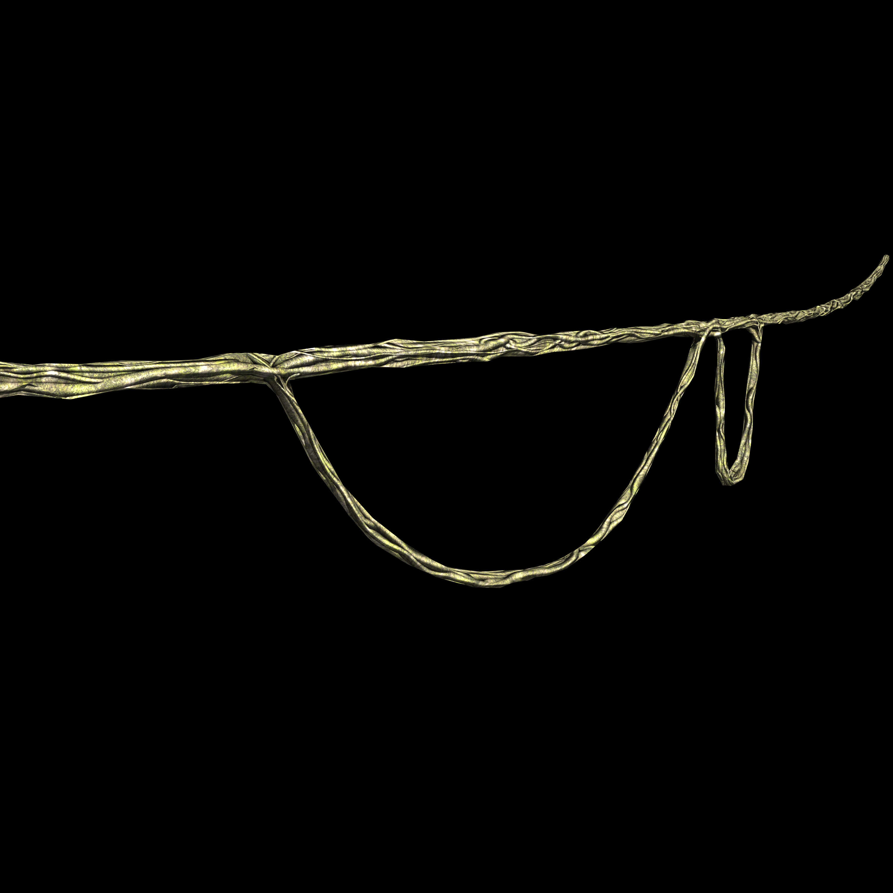 Vines in forest Low-poly 3D model_6