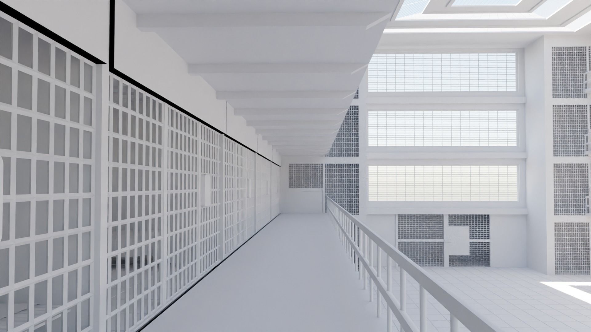 Prison Interior Low-poly 3D model_5