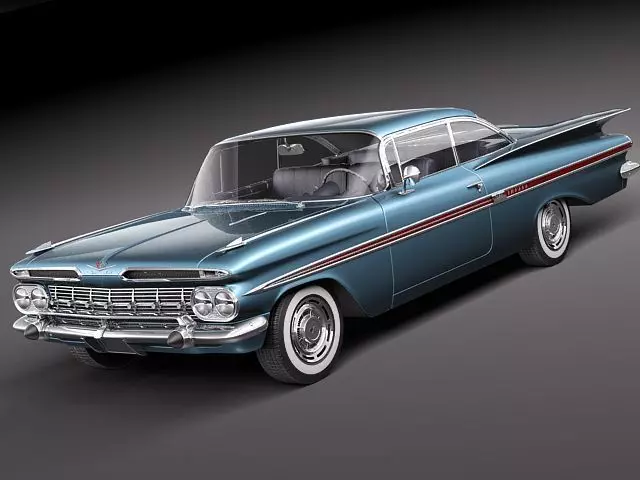 Chevrolet Impala 1959 coupe 3D model_0