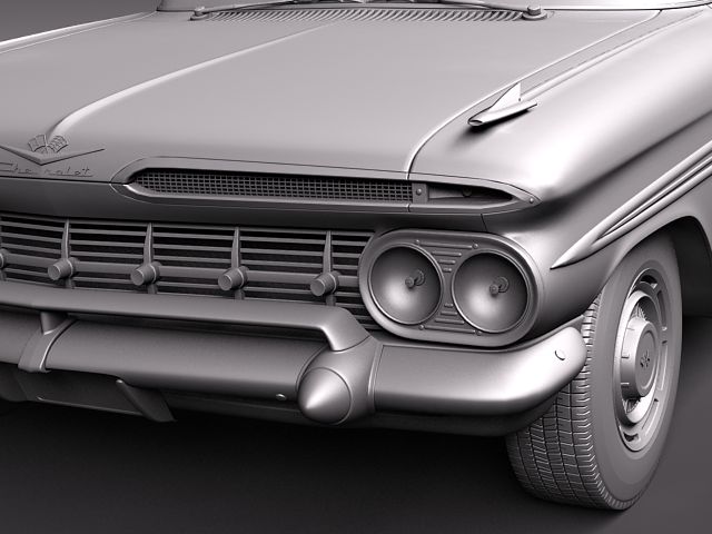 Chevrolet Impala 1959 coupe 3D model_10