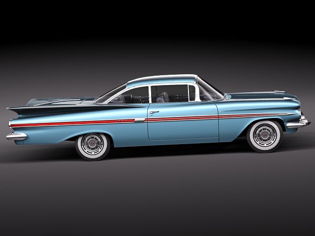 Chevrolet Impala 1959 coupe 3D model_6