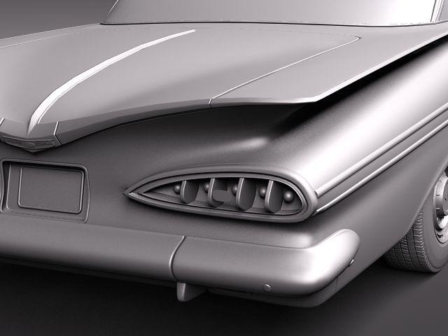 Chevrolet Impala 1959 coupe 3D model_9