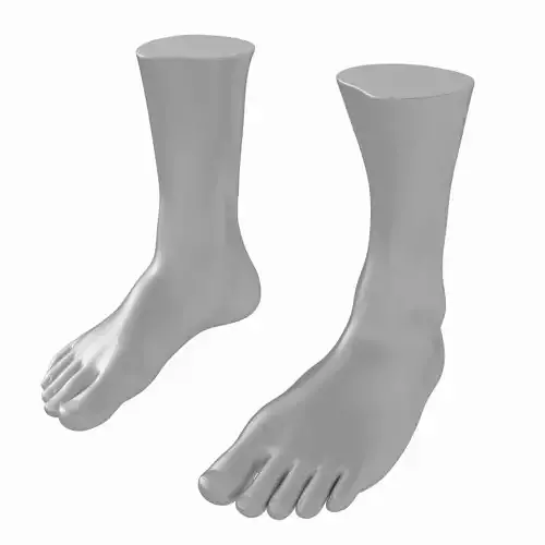 Male Realistic Feet Base Mesh