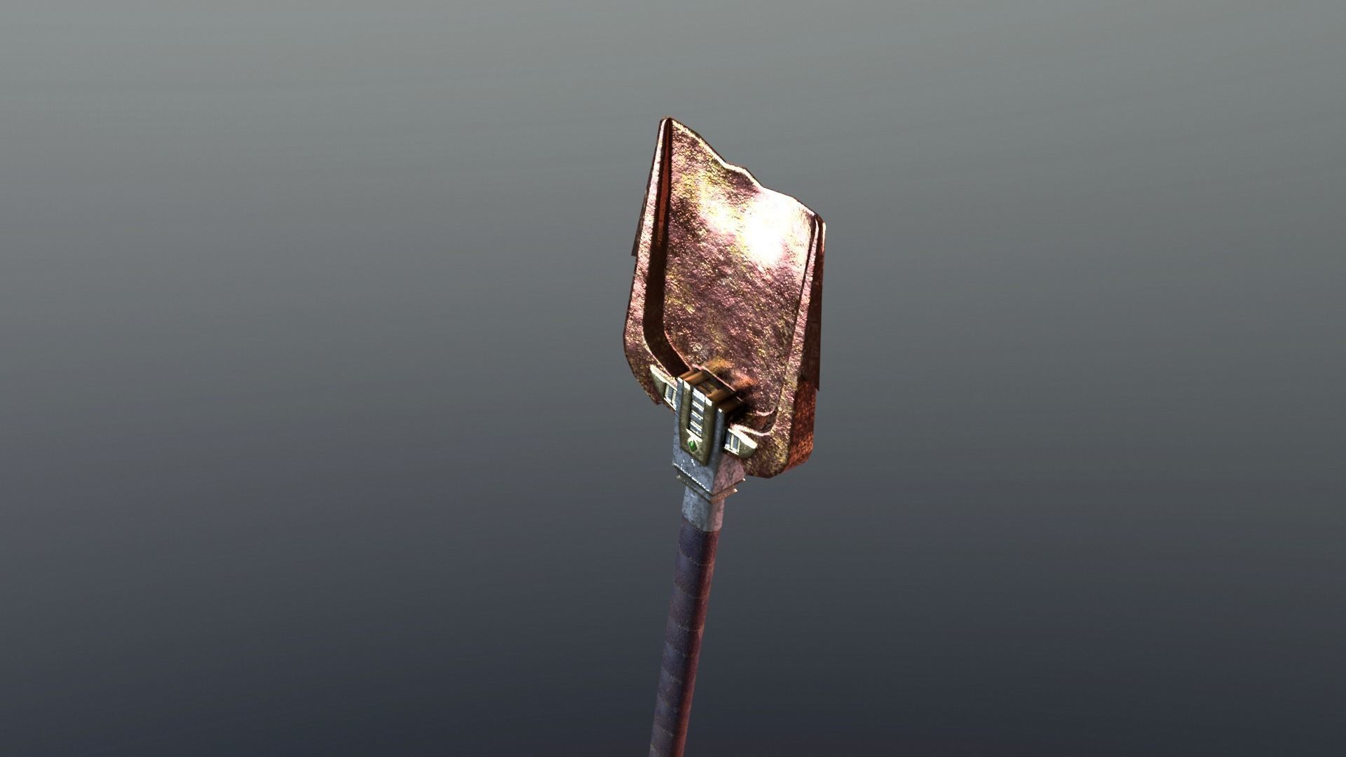 Shovel - Orichalcum Low-poly 3D model_2