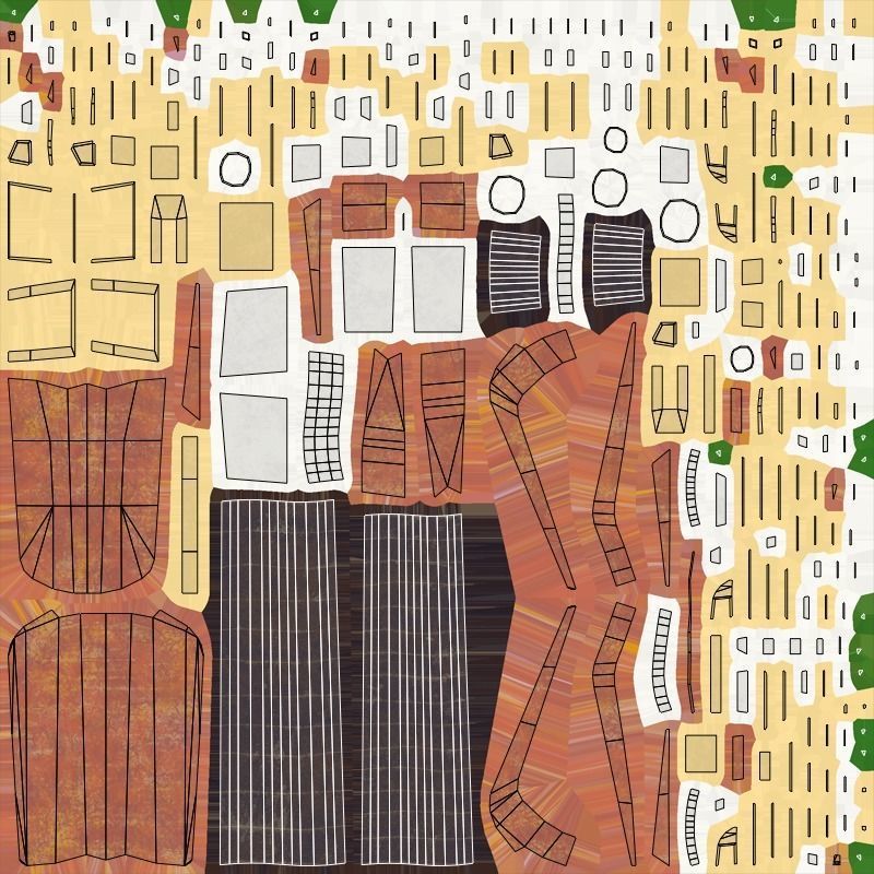 Shovel - Orichalcum Low-poly 3D model_6