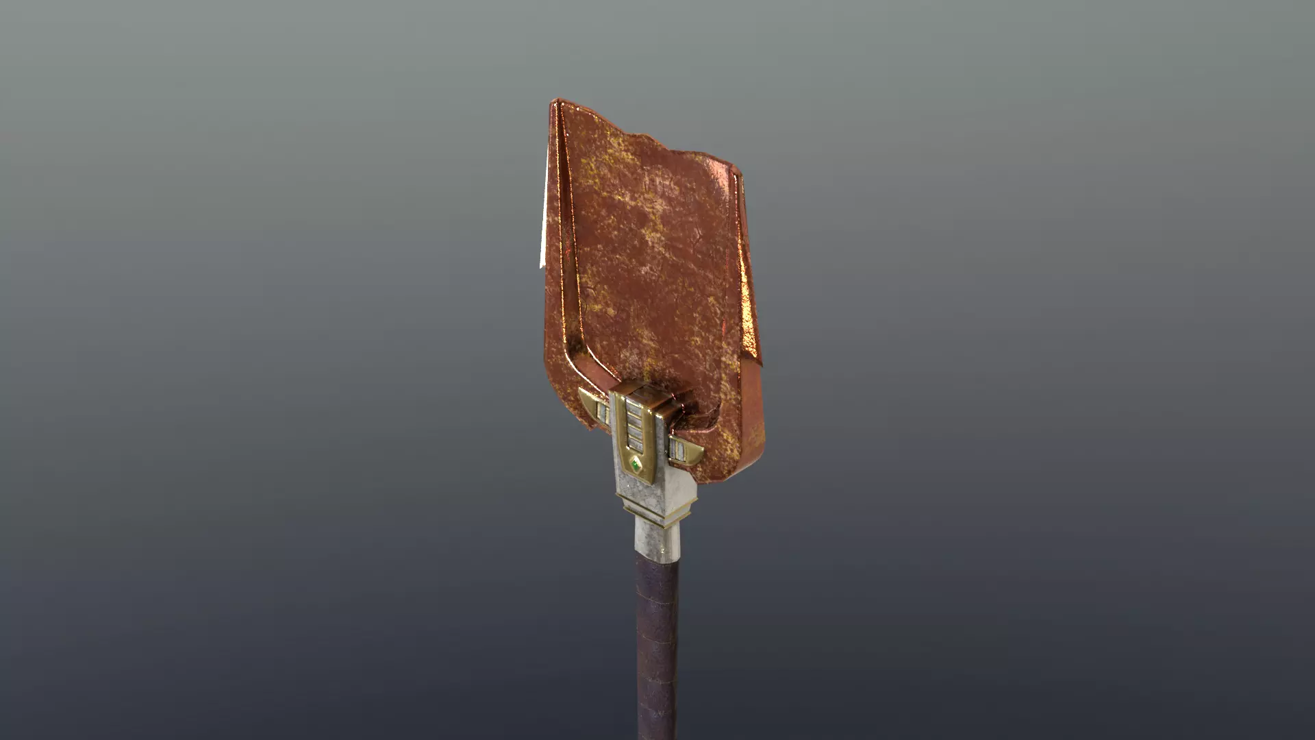 Shovel - Orichalcum Low-poly 3D model_0