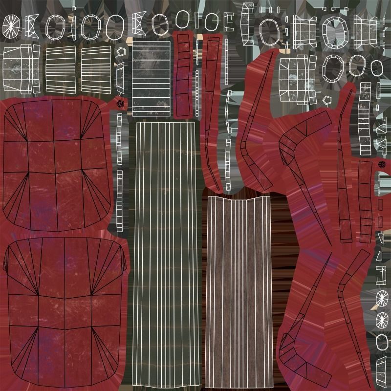 Shovel - Ruby Low-poly 3D model_6