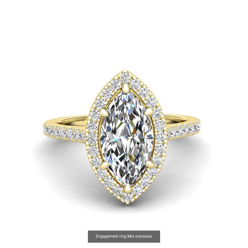 Engagement ring marquise 10 models Collection _9