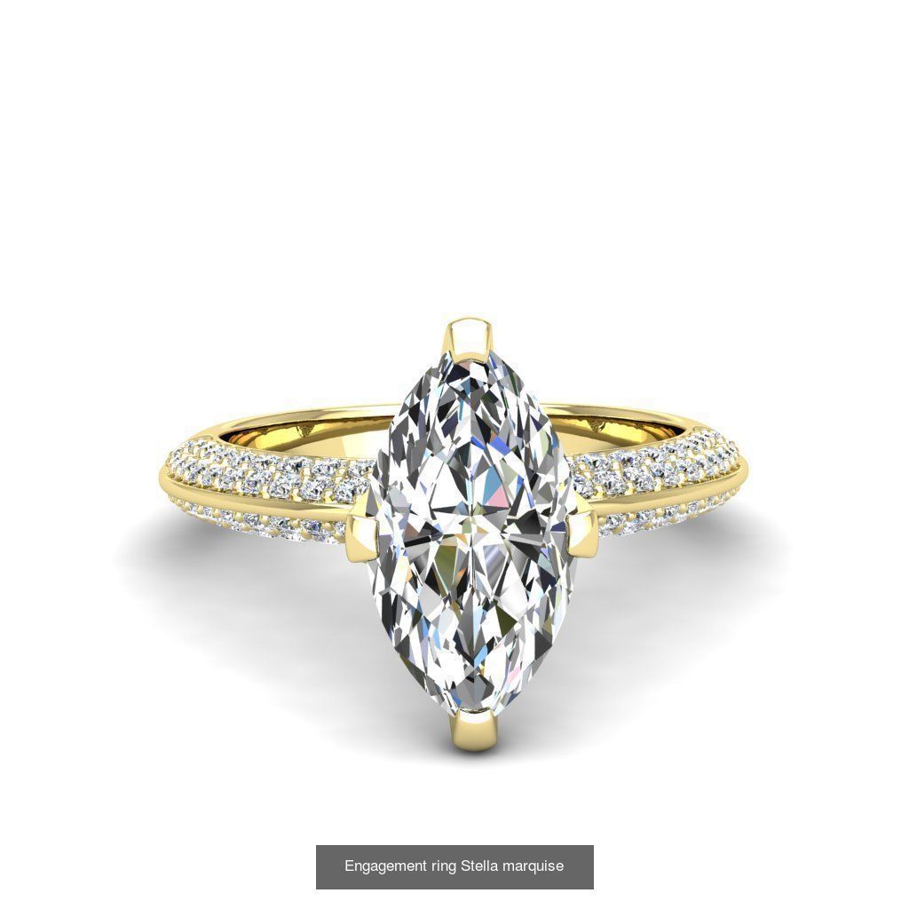Engagement ring marquise 10 models Collection _4