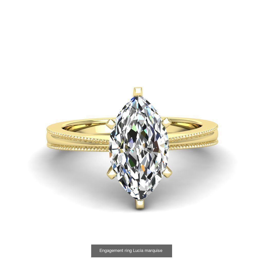 Engagement ring marquise 10 models Collection _3