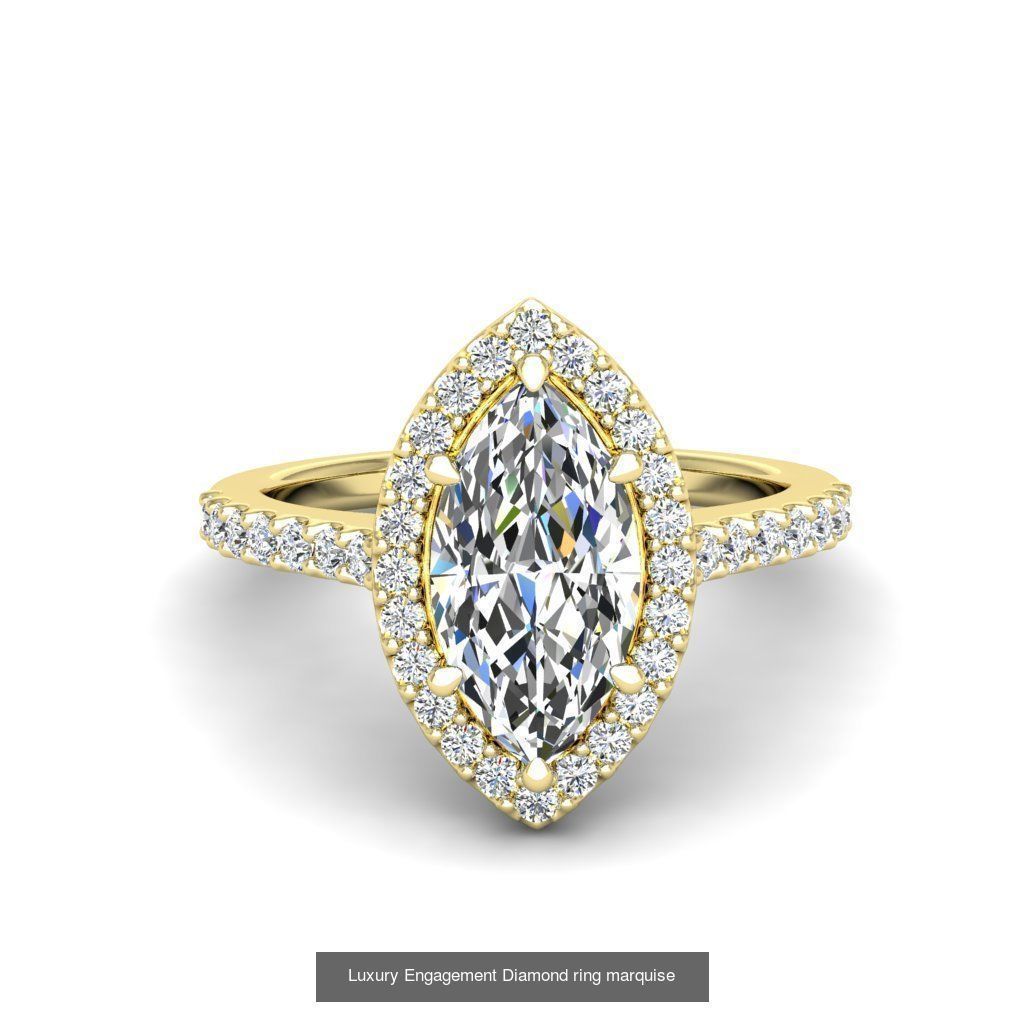 Engagement ring marquise 10 models Collection _2