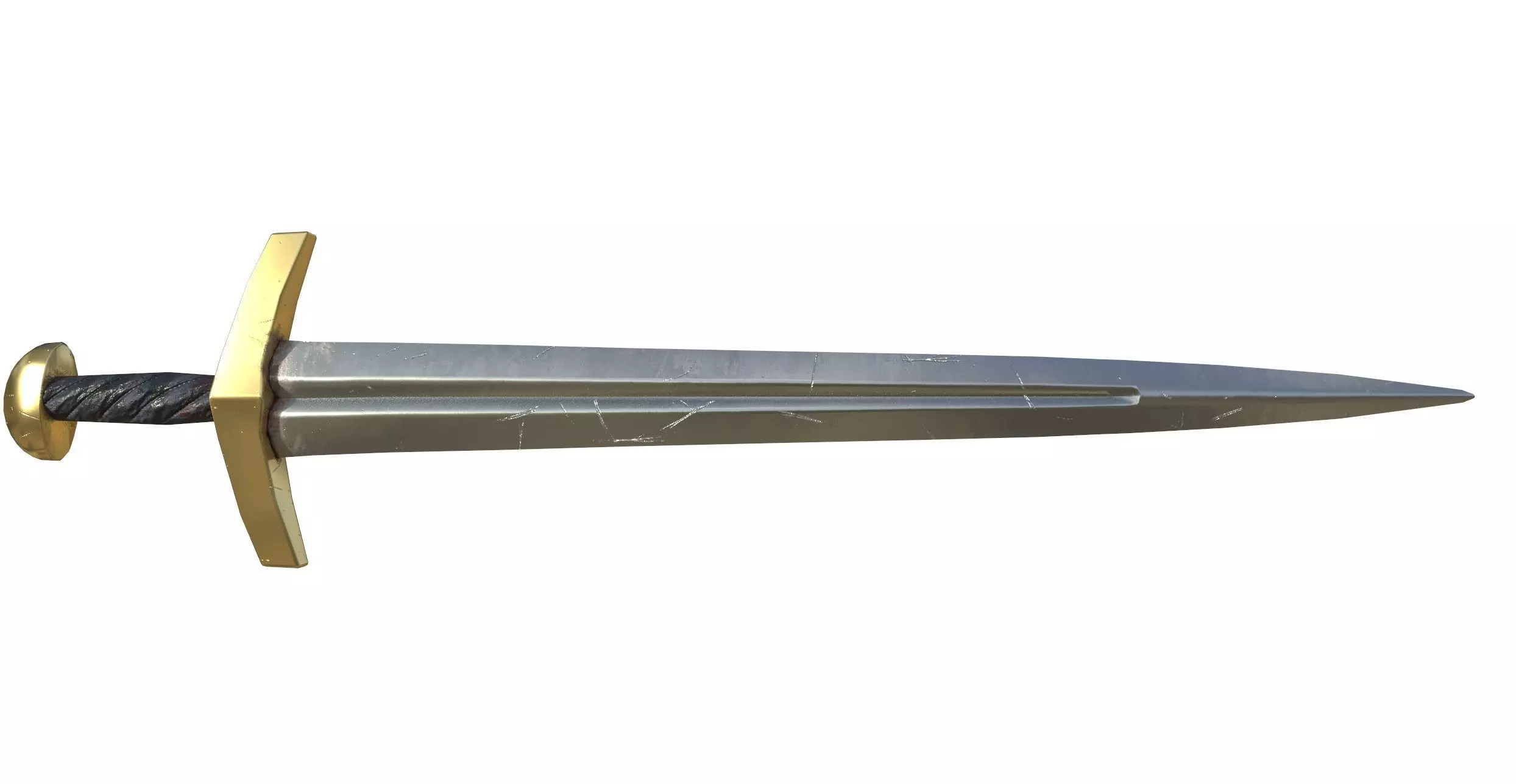 Roman Imperial Sword Low-poly 3D model_0