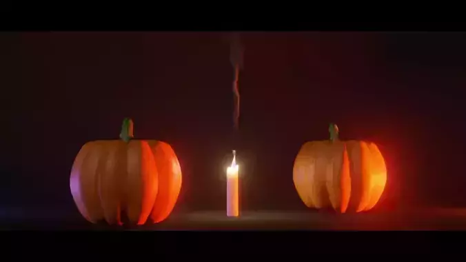 Halloween pumpkin 3D model