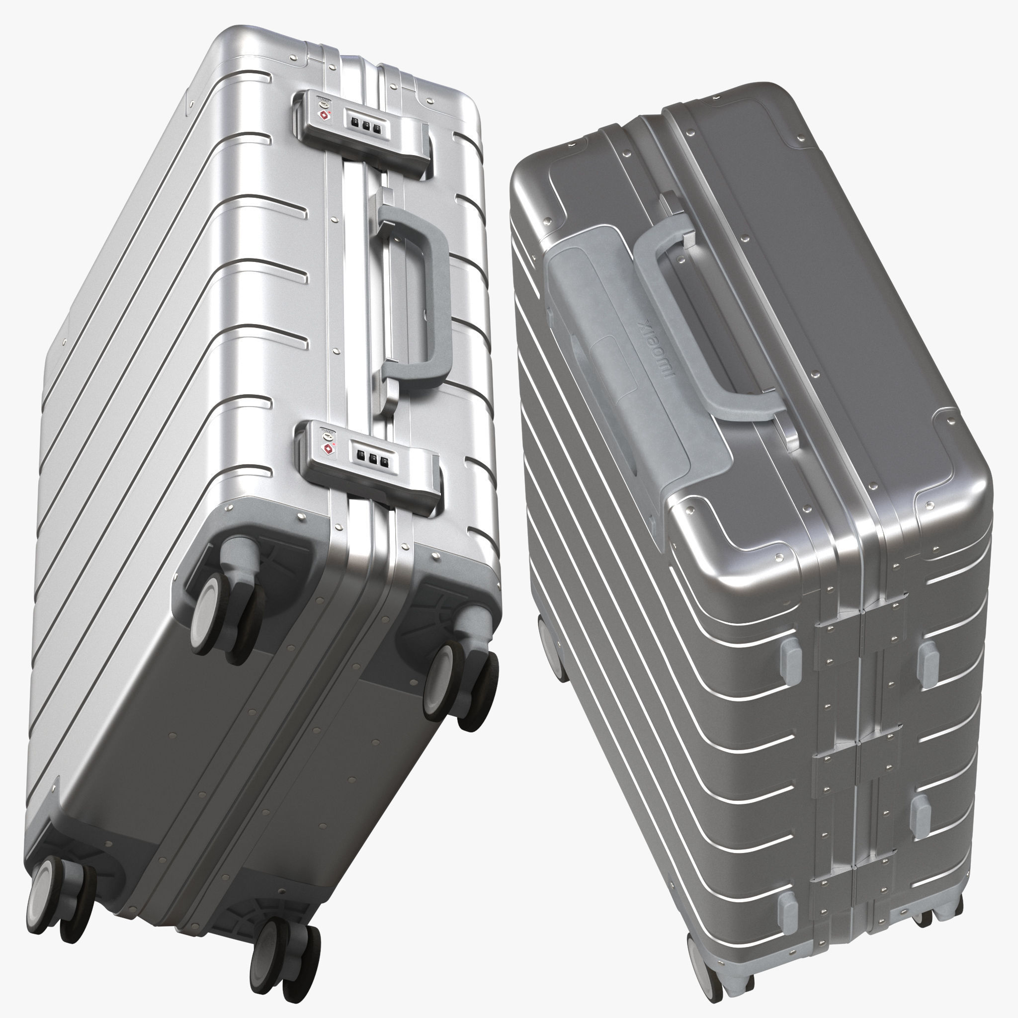 Xiaomi Metal Carry-on Luggage 20 3D model_4