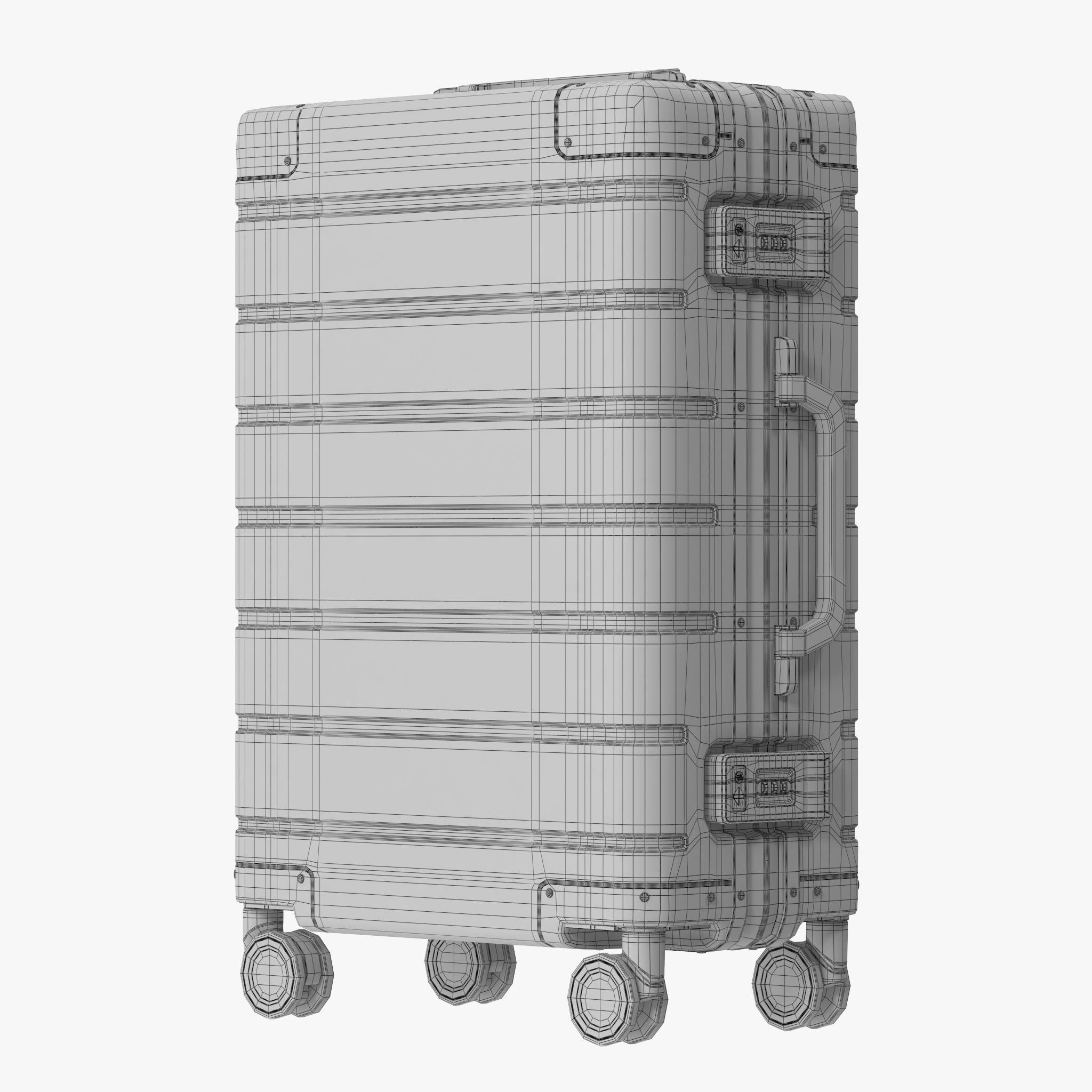 Xiaomi Metal Carry-on Luggage 20 3D model_18