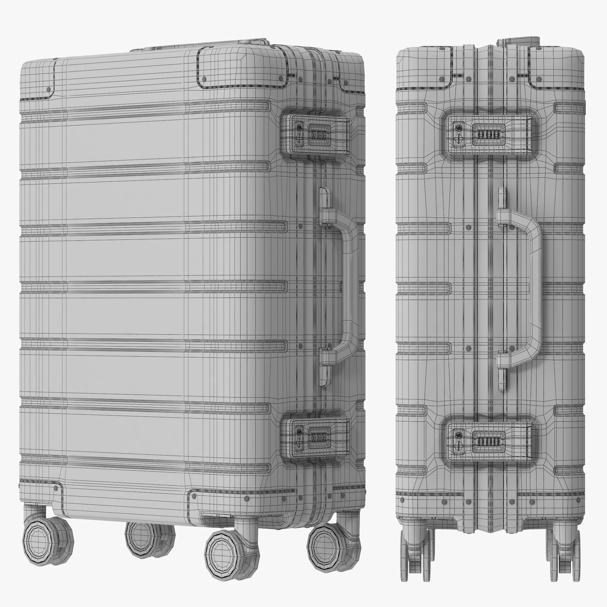 Xiaomi Metal Carry-on Luggage 20 3D model_17