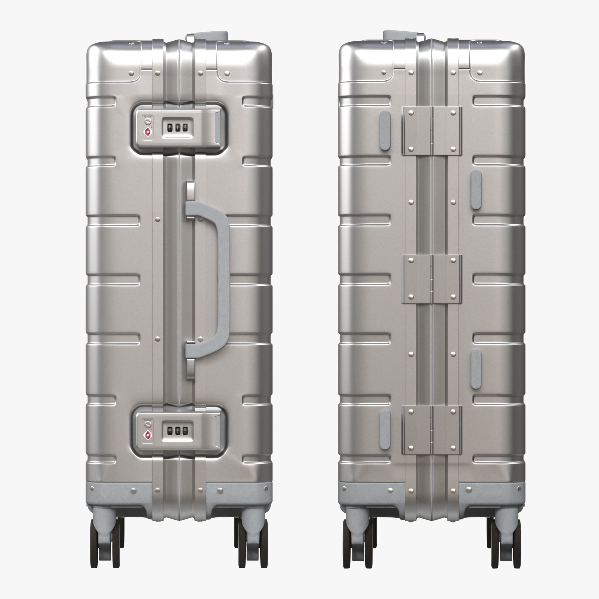 Xiaomi Metal Carry-on Luggage 20 3D model_3