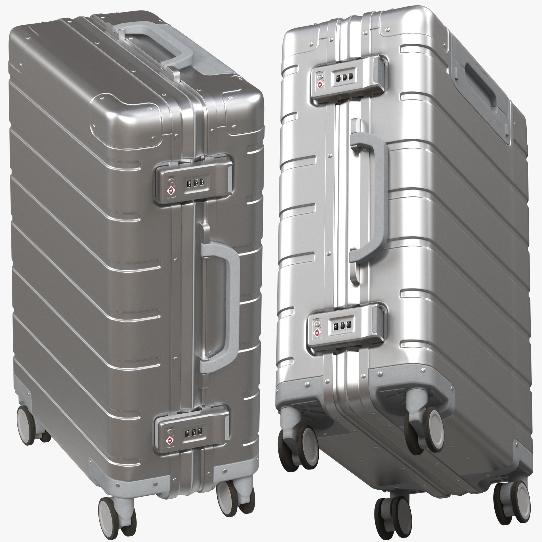 Xiaomi Metal Carry-on Luggage 20 3D model_1