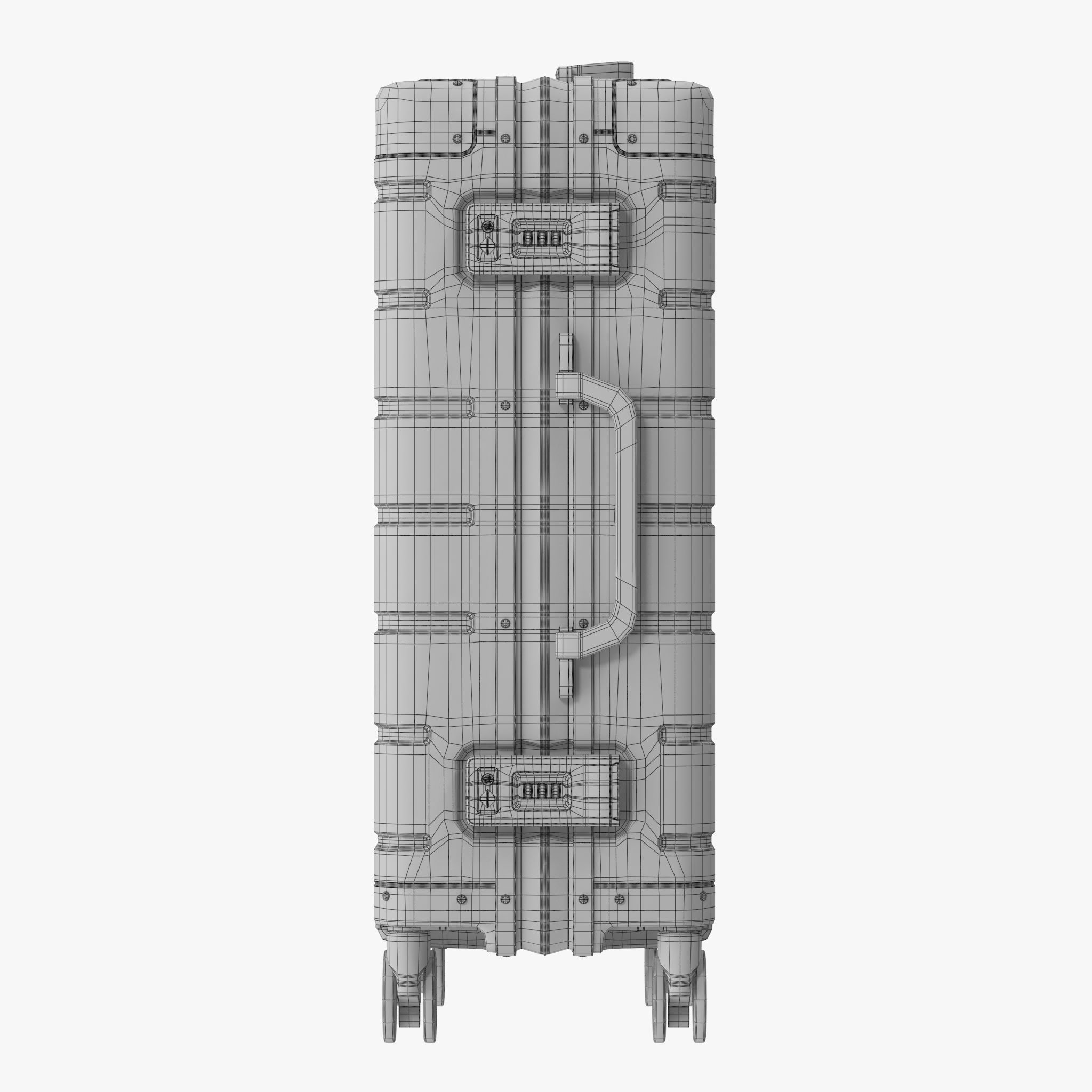 Xiaomi Metal Carry-on Luggage 20 3D model_19