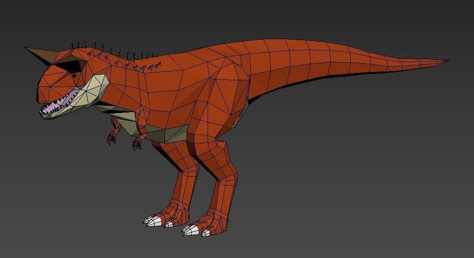 Dinosaurs Lowpoly - Carnivores Pack Low-poly 3D model_3