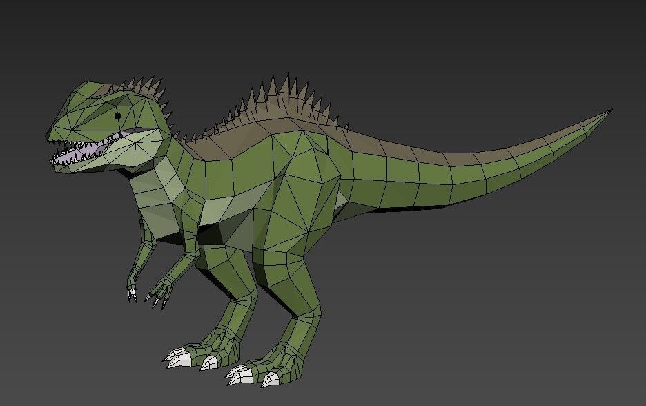 Dinosaurs Lowpoly - Carnivores Pack Low-poly 3D model_5