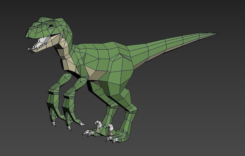 Dinosaurs Lowpoly - Carnivores Pack Low-poly 3D model_7