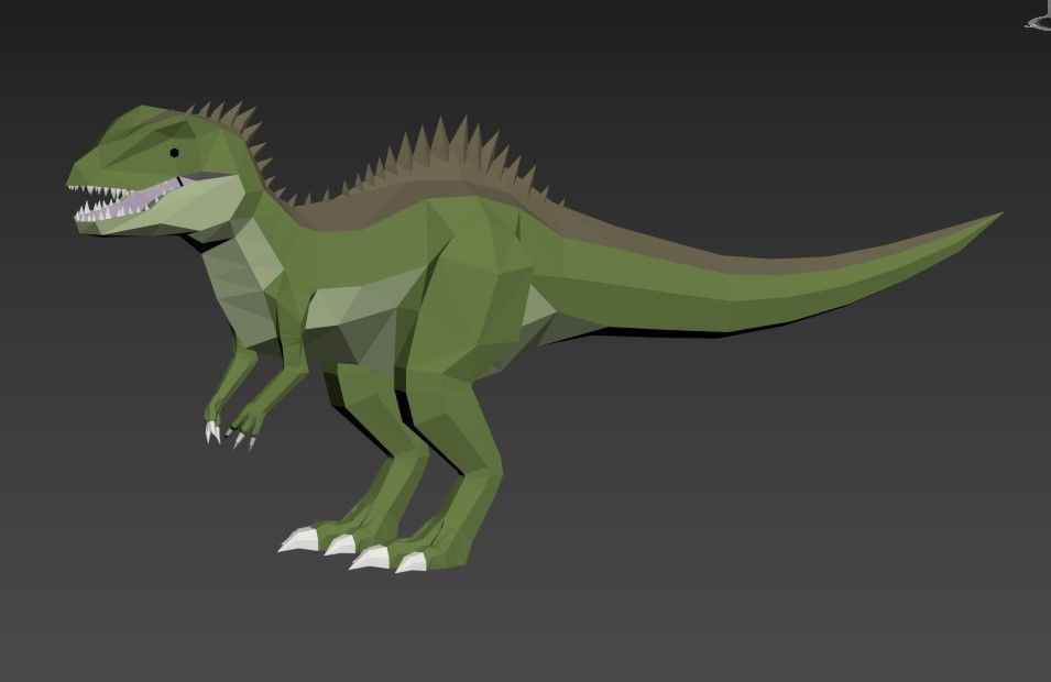 Dinosaurs Lowpoly - Carnivores Pack Low-poly 3D model_4