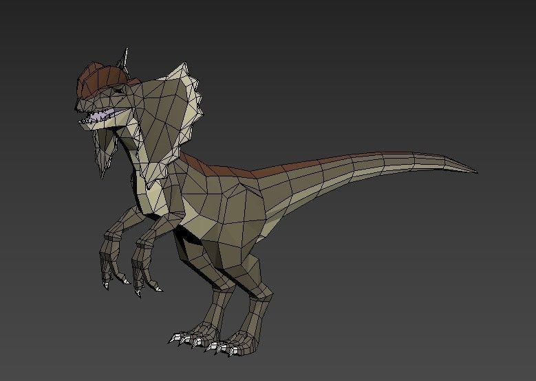 Dinosaurs Lowpoly - Carnivores Pack Low-poly 3D model_11