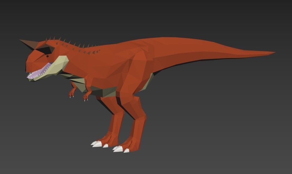 Dinosaurs Lowpoly - Carnivores Pack Low-poly 3D model_2