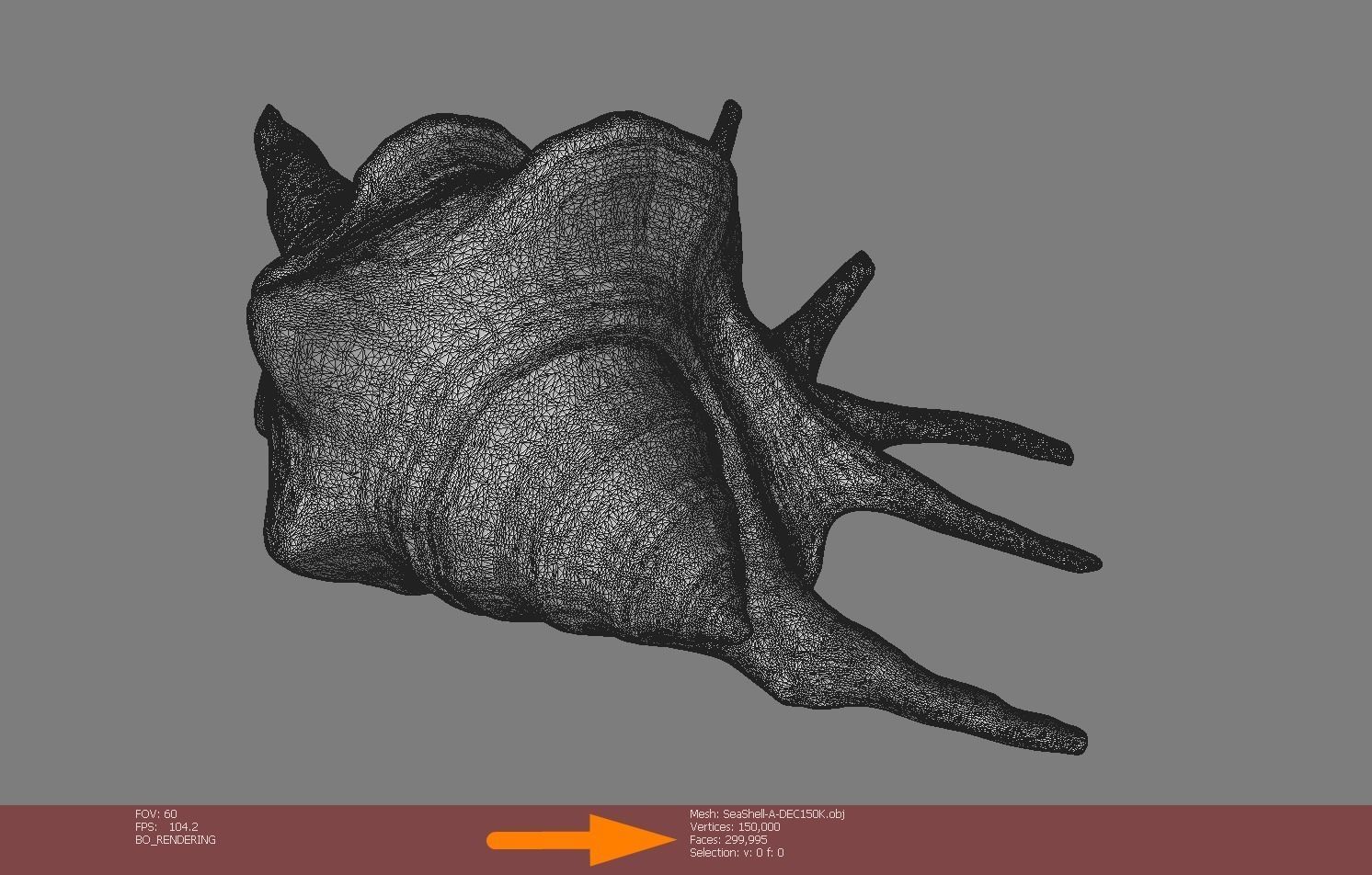 Seashell - 3D scan - cleaned 3D print model_9