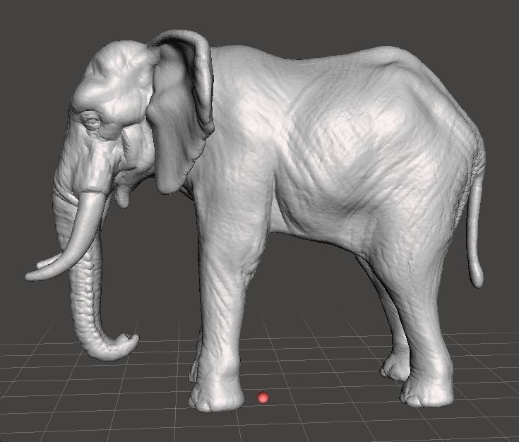 AFRICAN ELEPHANT REALISTIC FIGURE MODEL ANIMAL CREATURE WILDLIFE 3D print model_2