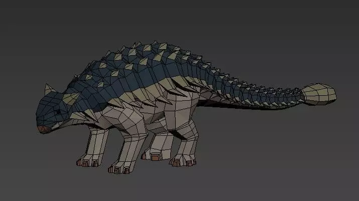 Dinosaurs Lowpoly - Herbivores Pack Low-poly 3D model_0
