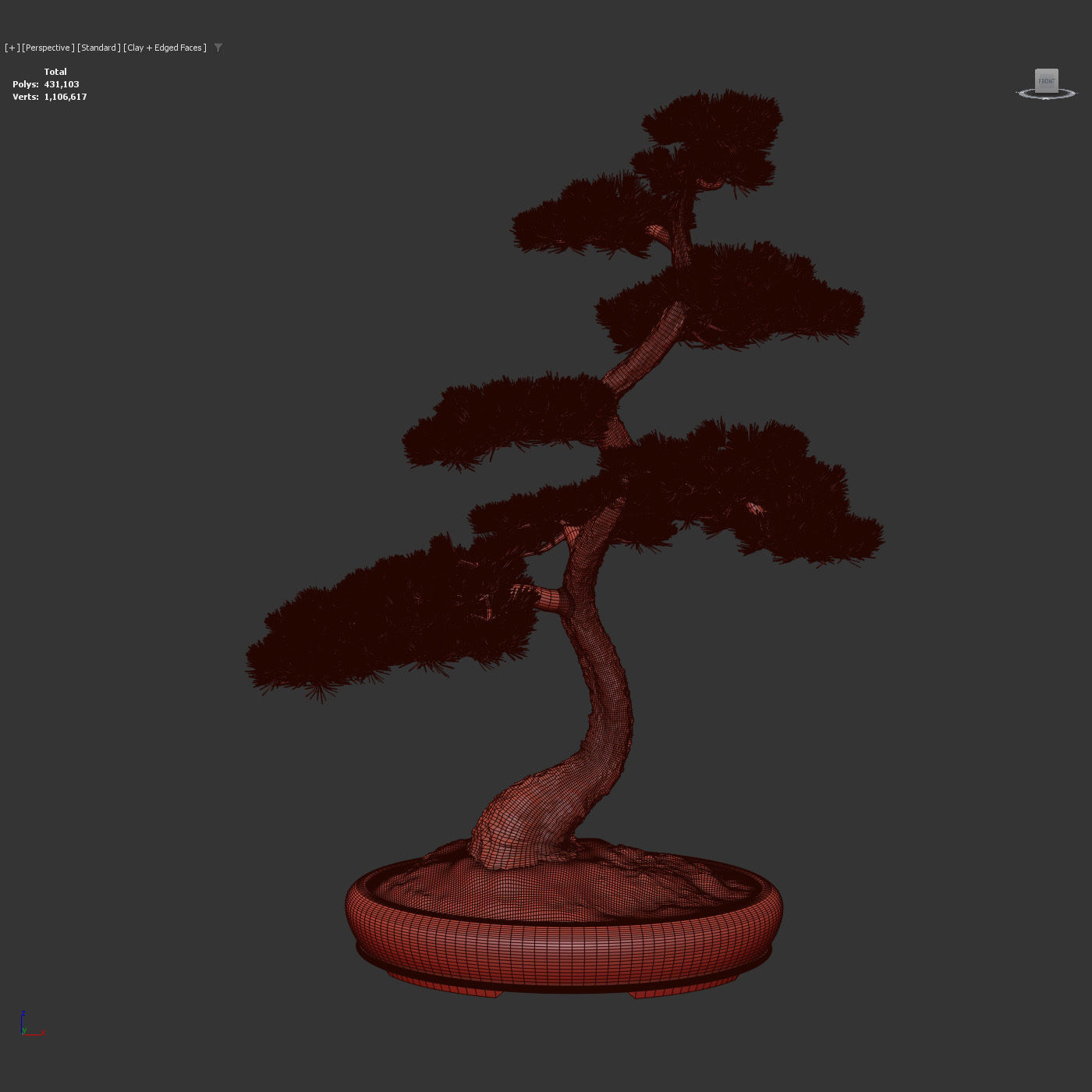 Bonsai 02 - PBR - Midpoly - HQ 3D model_7