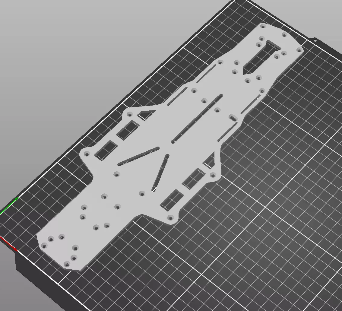 Yokomo YD-2SXIII plate replica Free 3D print model_0
