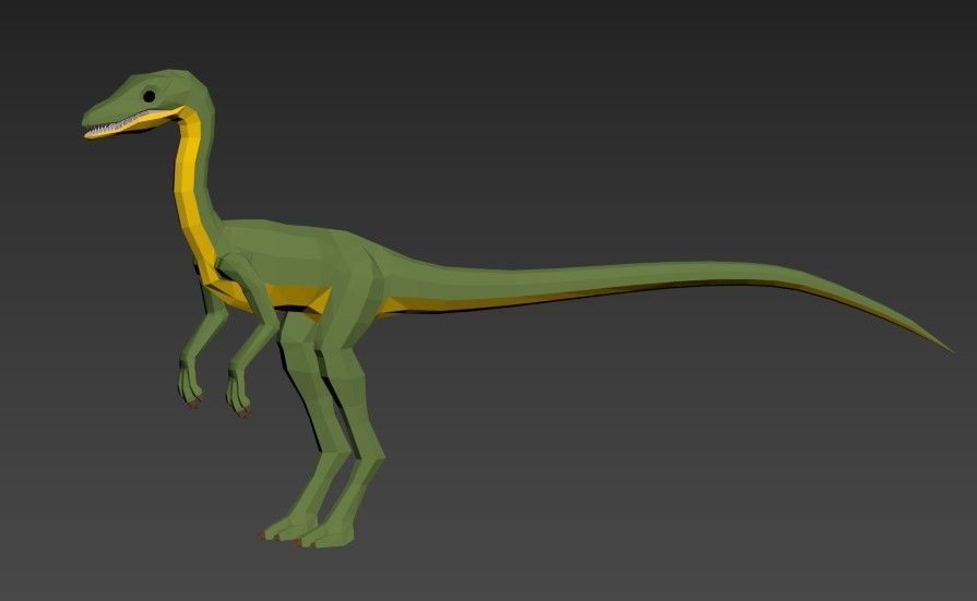 Dinosaurs Lowpoly - Swam Pack Low-poly 3D model_4