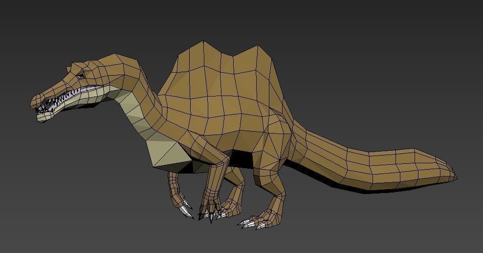 Dinosaurs Lowpoly - Swam Pack Low-poly 3D model_10