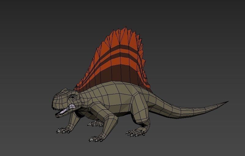 Dinosaurs Lowpoly - Swam Pack Low-poly 3D model_9