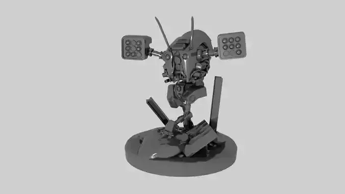 Insectoid  MLRS-Robot 3D print model