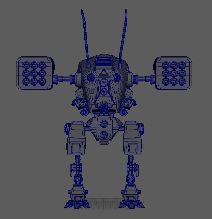 Insectoid  MLRS-Robot 3D print model_5