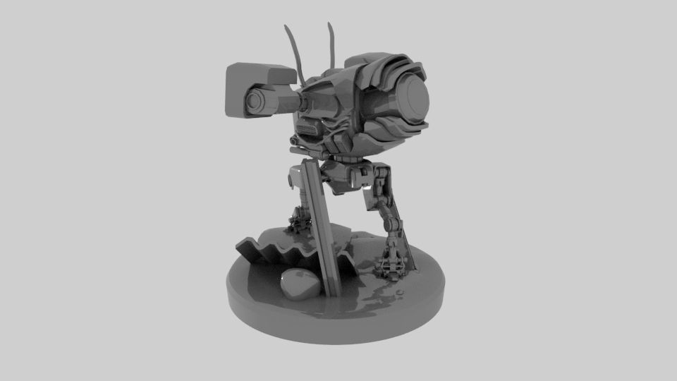 Insectoid  MLRS-Robot 3D print model_1