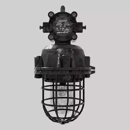 Industrial Lamp OMP300 2 Free low-poly 3D model